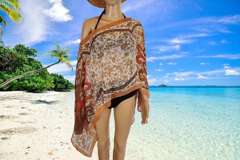 Kimono Cover Up With Stones Versatile 7 Way Boho Wrap Sheer Kimono Duster Dressy Summer Shawl Beach Cover Up