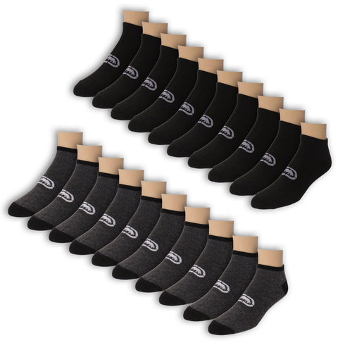 Men's 10PK Lowcut Athletic Socks: 5 Black & 5 Marl by Ecko Unltd