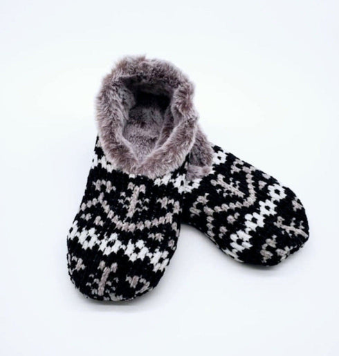 Women's Ultra Soft Comfy Slippers, Snuggle Feet Warm Non Skid Chenille Slipper Socks