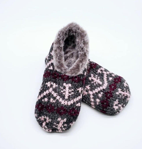 Women's Ultra Soft Comfy Slippers, Snuggle Feet Warm Non Skid Chenille Slipper Socks