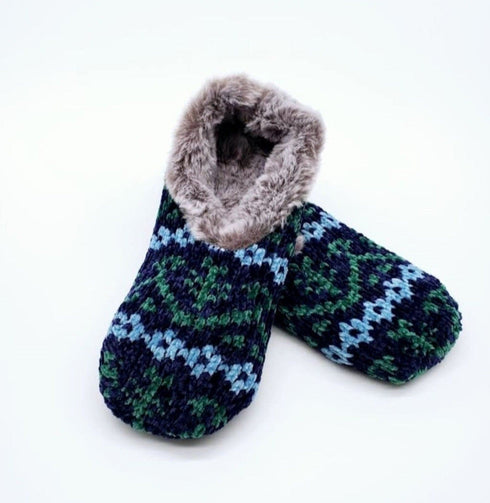 Women's Ultra Soft Comfy Slippers, Snuggle Feet Warm Non Skid Chenille Slipper Socks