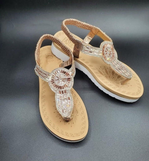 Rhinestone Platform Sandals ✨ | Sizes 6-11