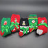 Santa Socks, Holiday Socks, Butter Socks
