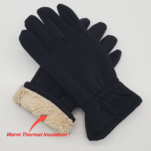 Women's Thermal Insulated Warm Winter Gloves, Comfy Sherpa Lined Stretch Gloves, Cold Weather Gloves, Polar Extreme