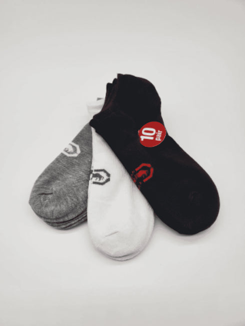 Men's Low Cut Athletic Socks: Soft Flatknit No Show Sport Socks by Ecko Unltd.