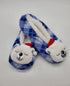 Women's Warm Cozy Christmas Slippers with 3D Applique, Non Slip Snoozies, Festive Slipper Socks, Holiday Gifts