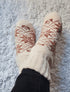 Snuggle Feet Women's Chenille Sherpa Booties, Grippers