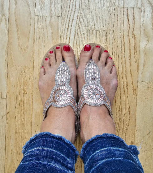 Rhinestone Platform Sandals ✨ | Sizes 6-11