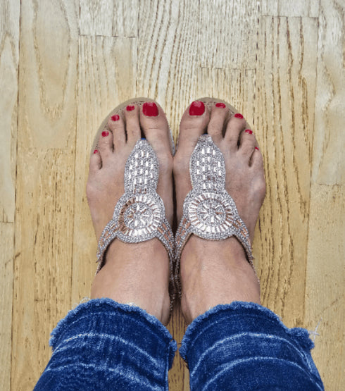 Rhinestone Platform Sandals ✨ | Sizes 6-11